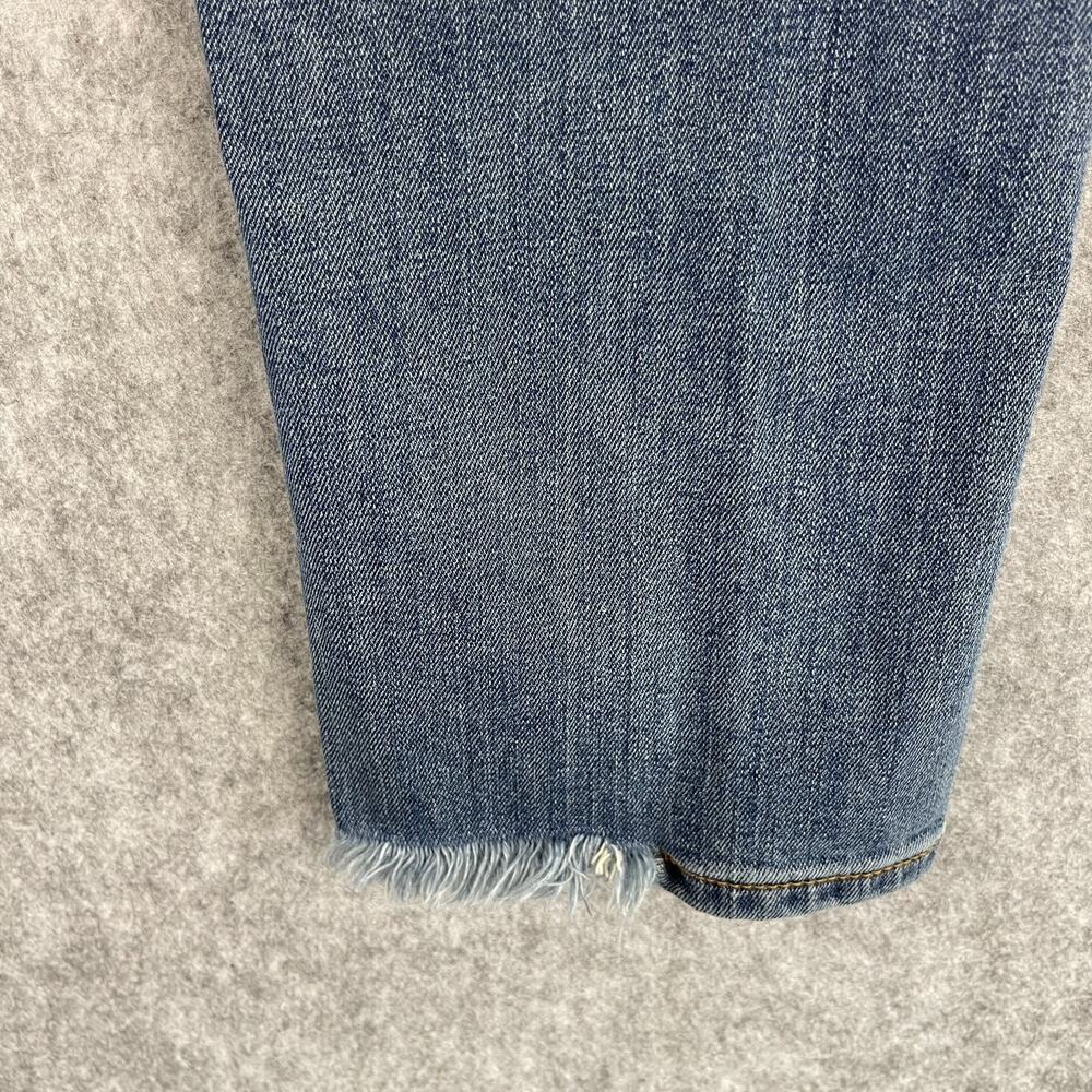 Peruvian Connection Cimarron Jean Womens 4 Medium Wash Button Fly Distressed Hem - Picture 16 of 16